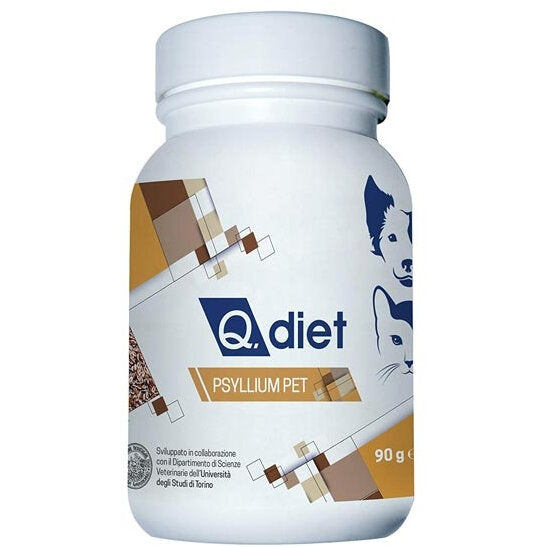 Q Diet Psyllium Pet Fonte Di Fibra Cani/Gatti 90g-2