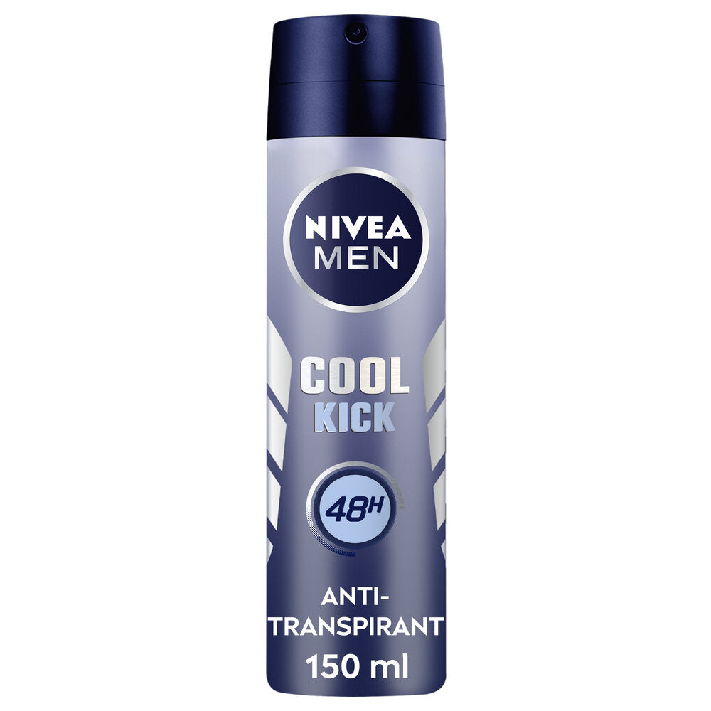 Nivea Men Cool Kick Spray 150ml Deodorante Uomo Antitraspirante Per 48 Ore Di Intensa Freschezza-2