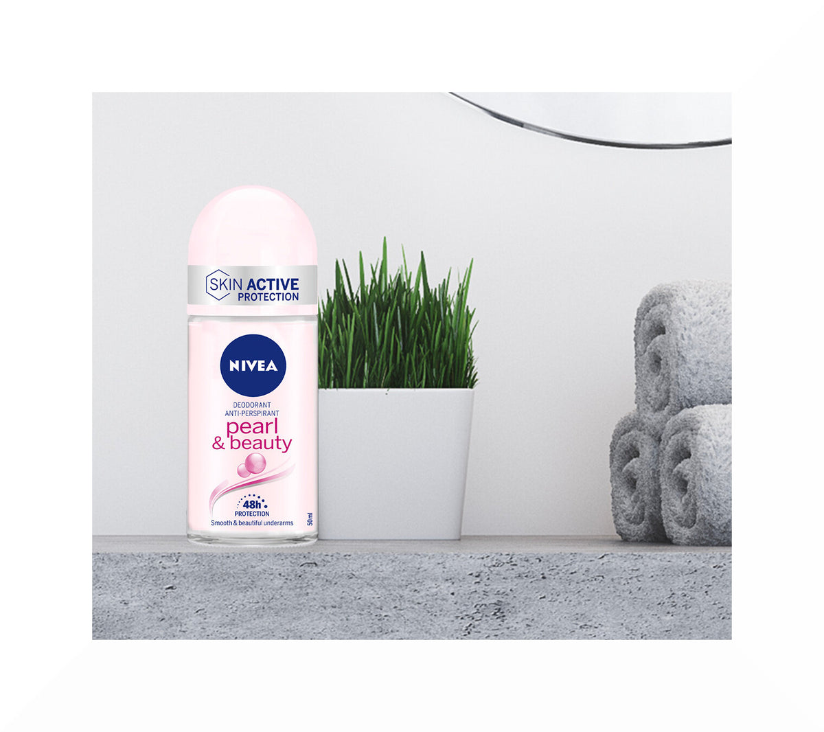 Nivea Pearl & Beauty Deodorante Roll On 50ml Donna Antitraspirante Per Una Pelle Morbida-5