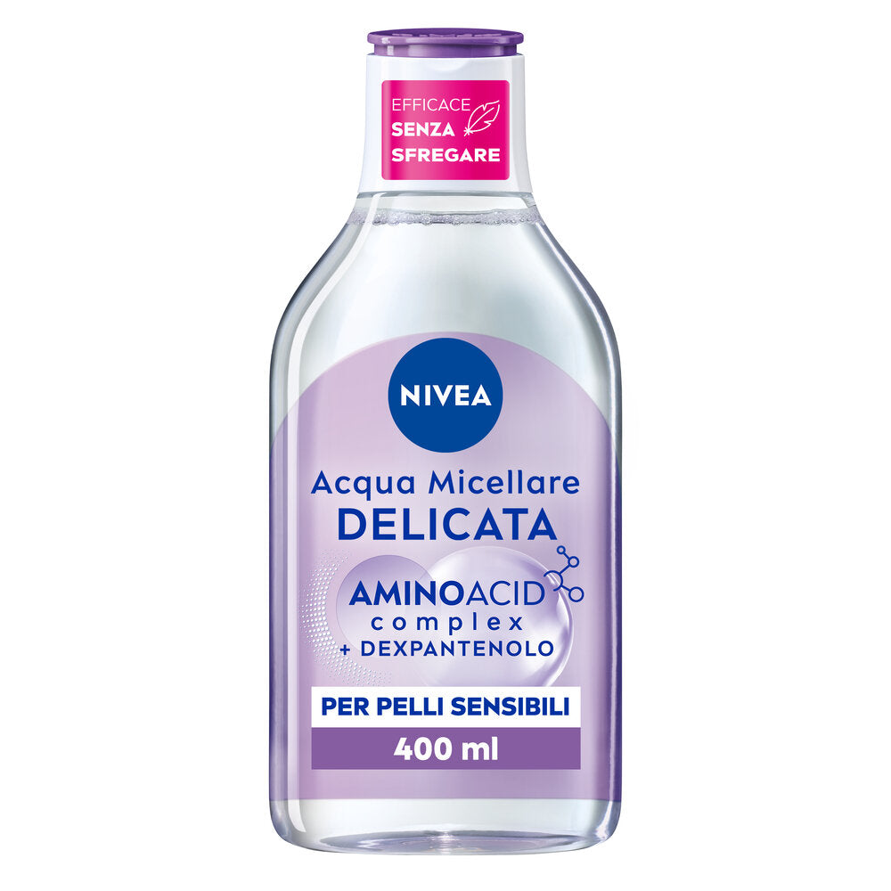 Nivea Micellair 5in1 Acqua Micellare Delicata Detergente Viso E Occhi Struccante Lenitivo 400ml-1