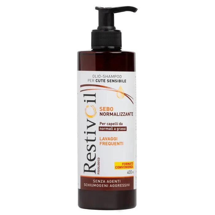 Restivoil Olio Shampoo Sebo Normalizzante per cute sensibile 400ml-9