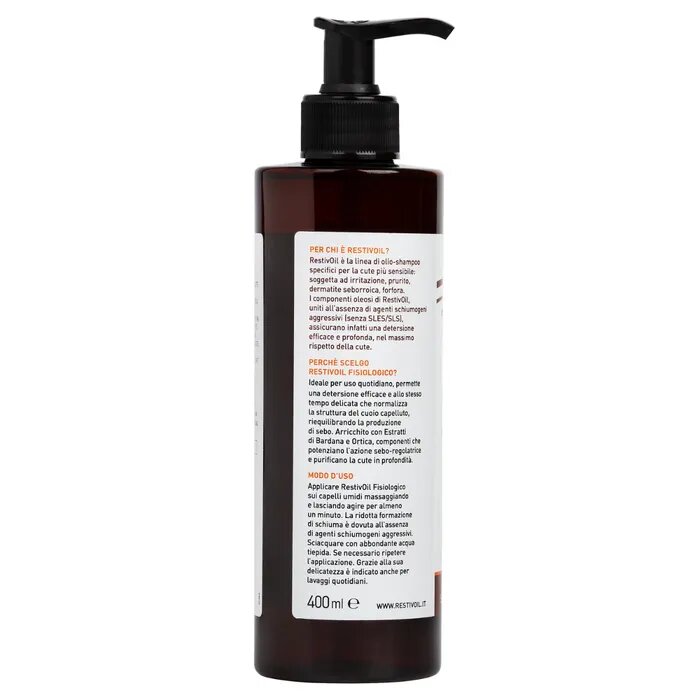 Restivoil Olio Shampoo Sebo Normalizzante per cute sensibile 400ml-7
