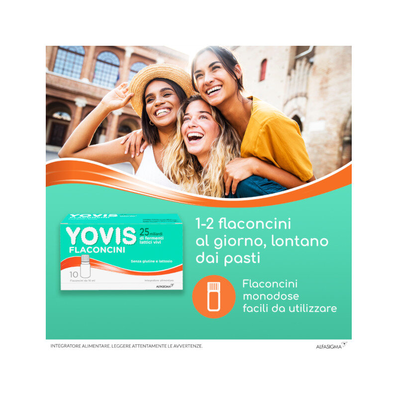 Yovis Flaconcini miliardi di fermenti per il benessere della flora intestinale 10 flaconcini-10