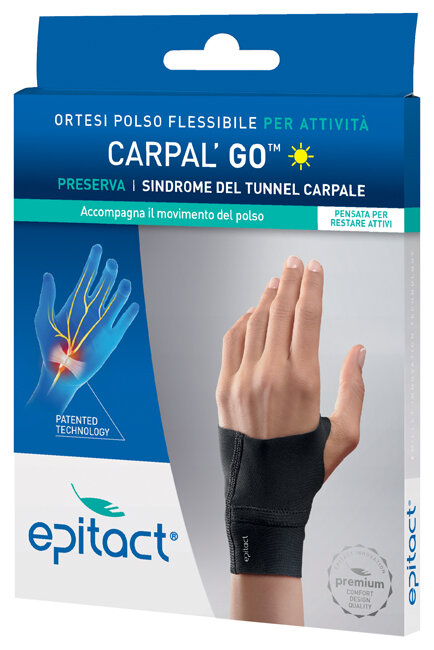 Epitact Carpal Go ortesi polso flessibile per attività mano destra TG S-2