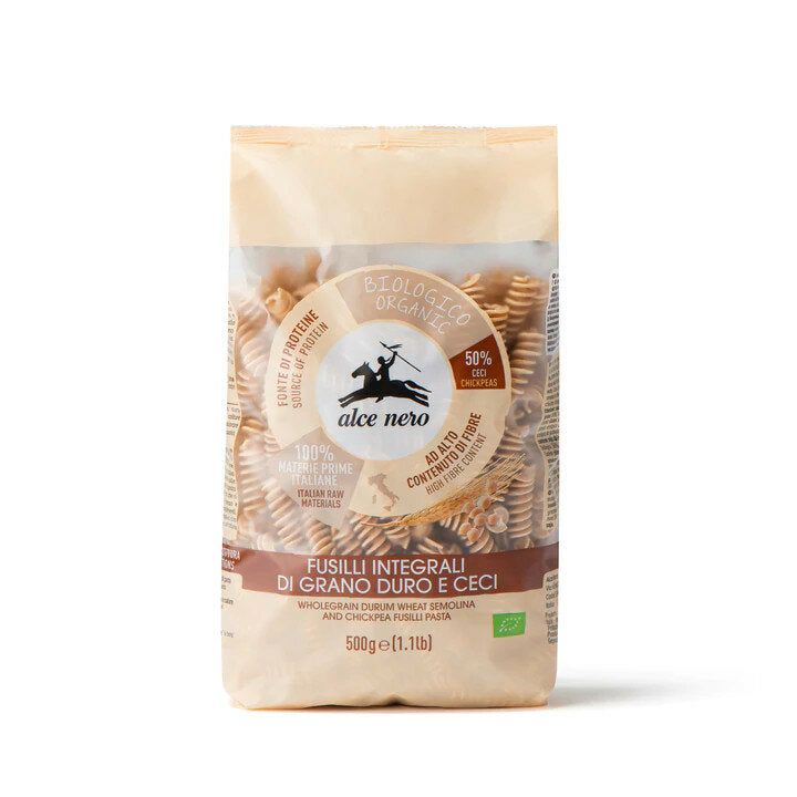 Alce Nero Fusilli Integrali Bio Di Grano Duro E Ceci 500g-2