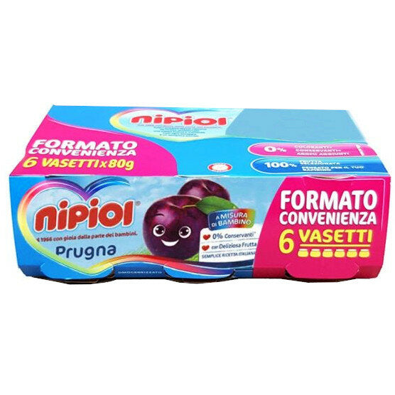 Nipiol Omogeneizzato Prugna 6x80g-2