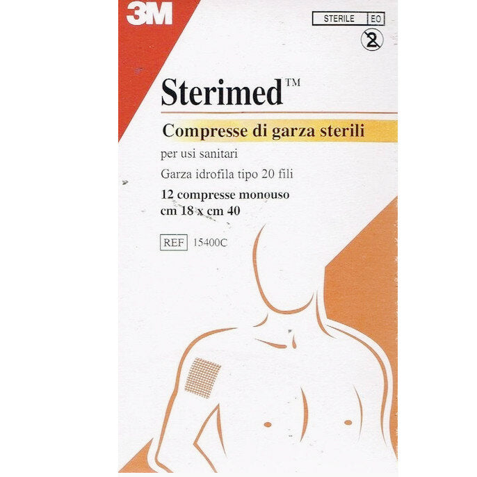 Sterimed Nexcare Compresse Di Garza Sterili 18x40cm 12 pezzi-2