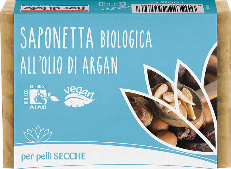 Fior di Loto Saponetta BIO all'Olio di Argan 100g-1