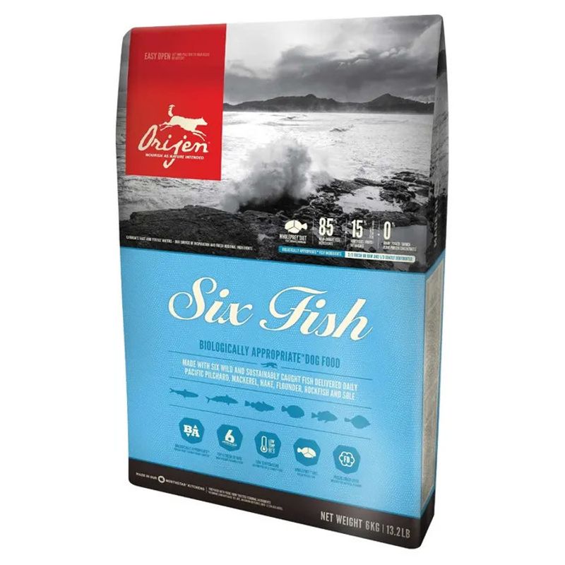 Orijen Six Fish Crocchette Di Pesce Per Cani Sacco 11,4kg-1