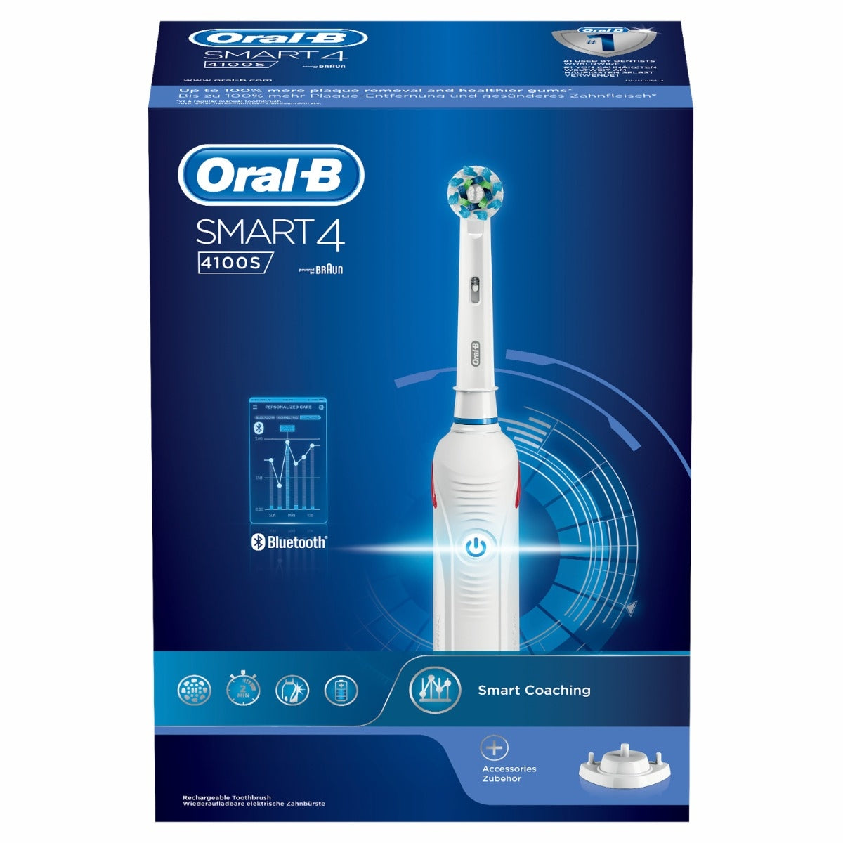Oral-B Spazzolino Elettrico Ricaricabile Smart 4. 4100S Bianco-4