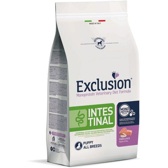 Exclusion Monoprotein Veterinary Diet Formula Intestinal Crocchette Pollo E Riso Per Cuccioli Sacco-2