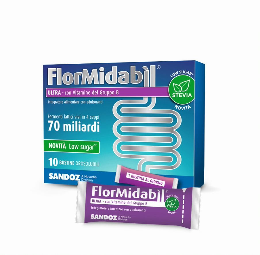 Flormidabil ultra per l'equilibrio della flora intestinale 10 bustine orsosolubili-2