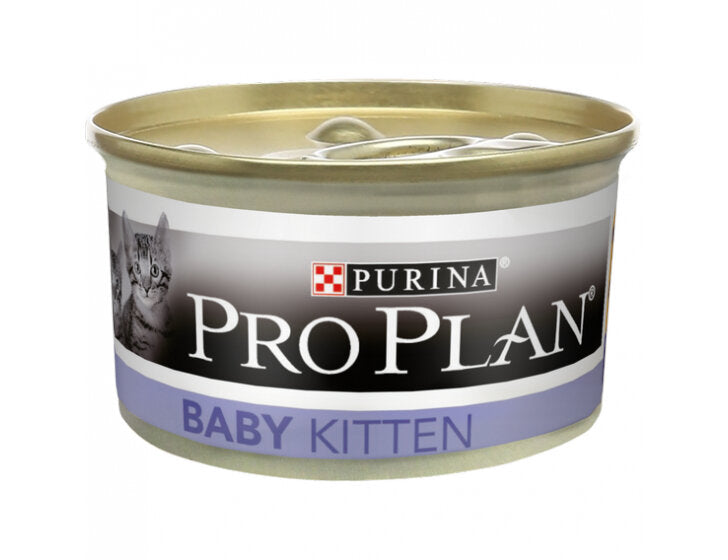 Purina Pro Plan Baby Kitten Mousse Pollo Lattina 85g-2