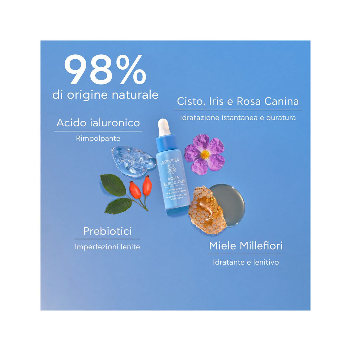 Apivita Aqua Beelicious Booster Idratante Rinfrescante 30ml-3