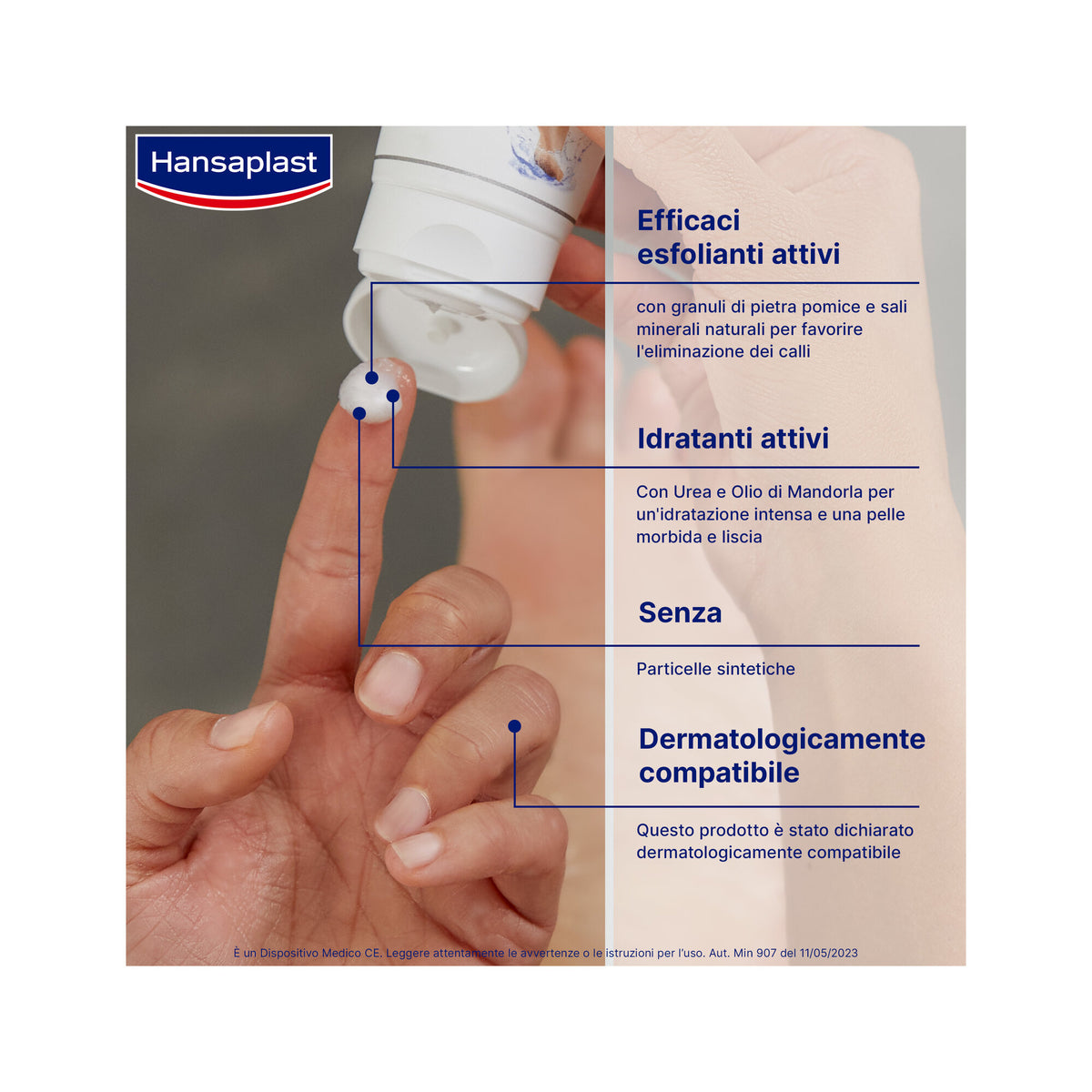 Hansaplast Anti Callus Crema Intensiva E Idratante Piedi Calli Secchi Screpolati 75ml-3