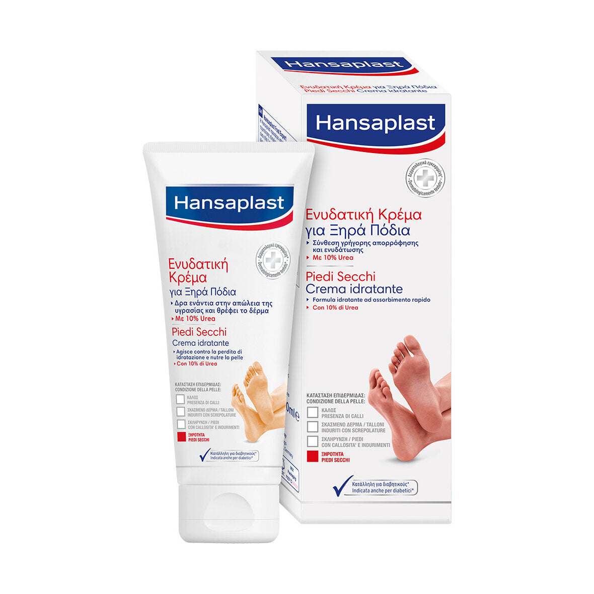 Hansaplast Crema Idratante Piedi Secchi Intensiva Nutriente Per Pelle Secca 100ml-1