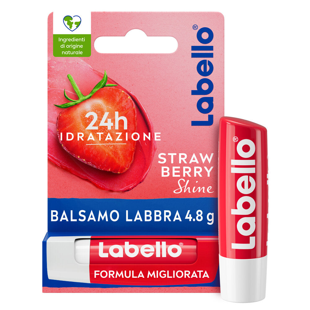 Labello Strawberry Shine Burrocacao Labbra Colorato E Idratante All'aroma Di Fragola 4,8g-1