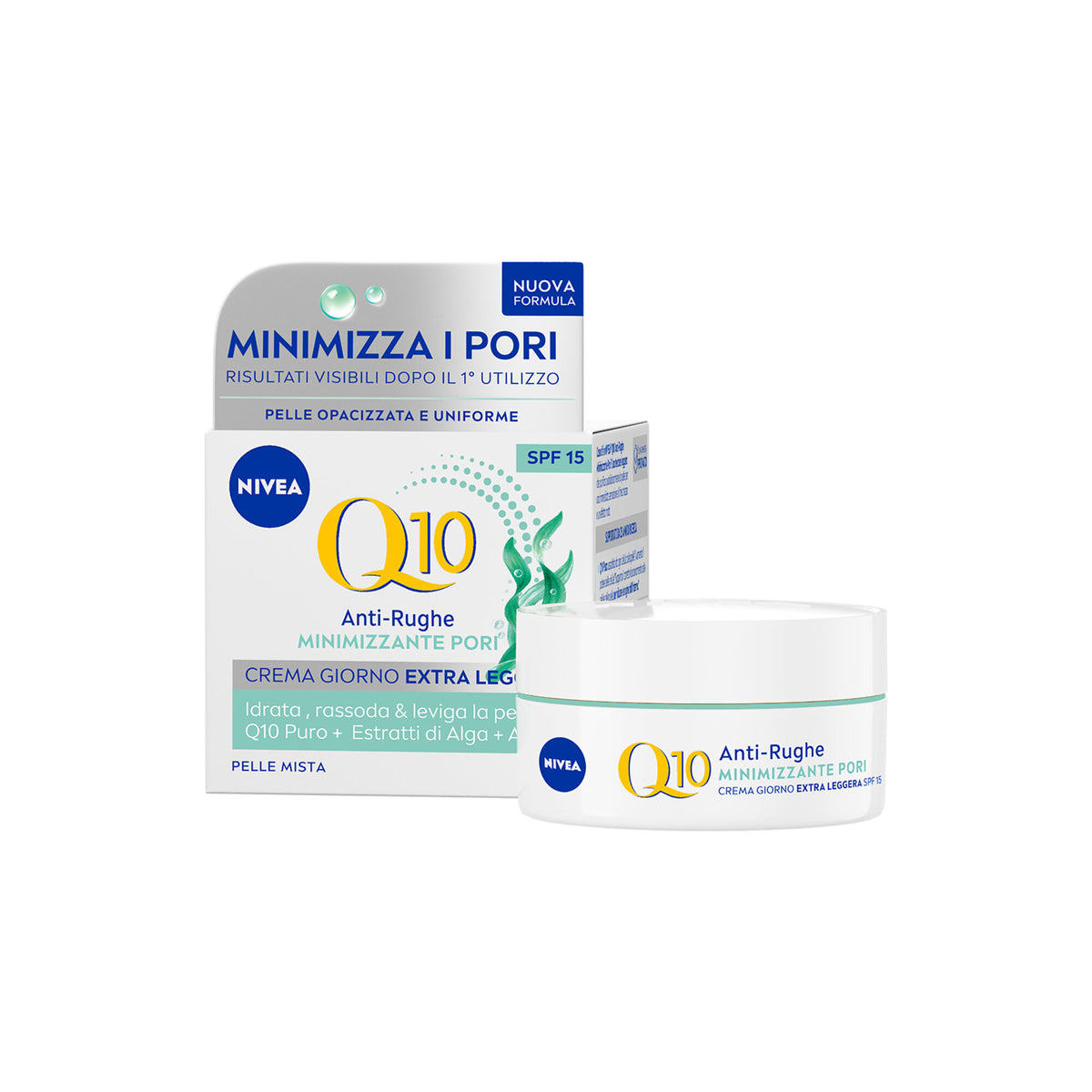 Nivea Q10 Anti-rughe Minimizzante Pori Crema Giorno Spf 15 Viso Antirughe E Opacizzante 50ml-1