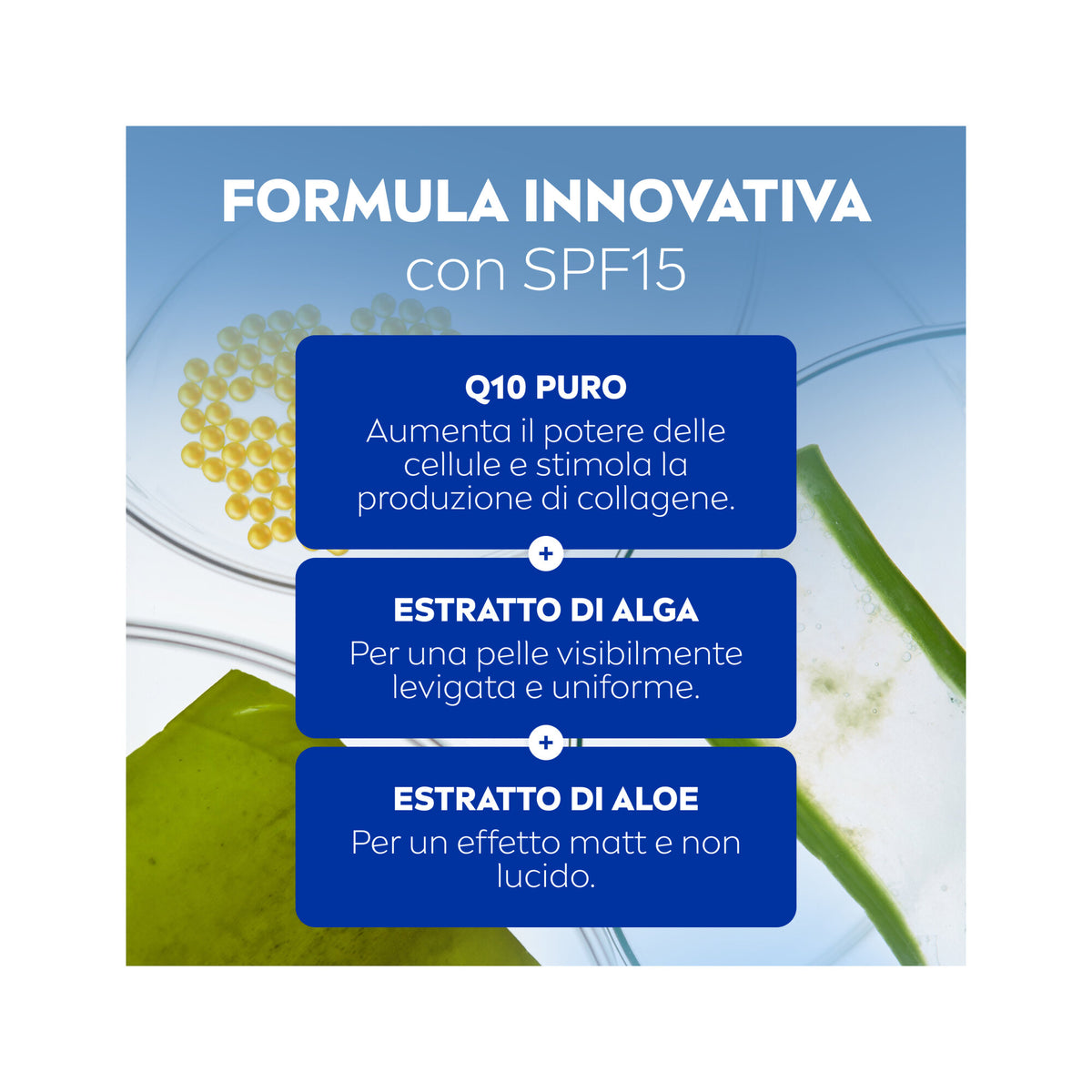 Nivea Q10 Anti-rughe Minimizzante Pori Crema Giorno Spf 15 Viso Antirughe E Opacizzante 50ml-3