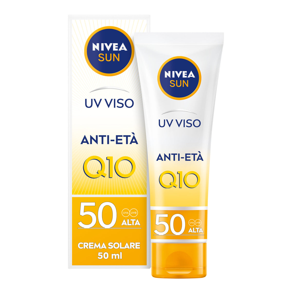 Nivea Sun Uv Viso Anti-età Fp50 50ml Crema Solare Viso Antirughe E Antimacchie Con Coenzima Q10-3