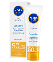 Nivea Sun Uv Viso Sensitive Fp50 50ml Crema Solare Viso Delicata Per Pelli Sensibili-3