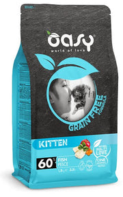 Oasy Grain Free Formula Cibo Secco Kitten Pesce 7,5kg-1