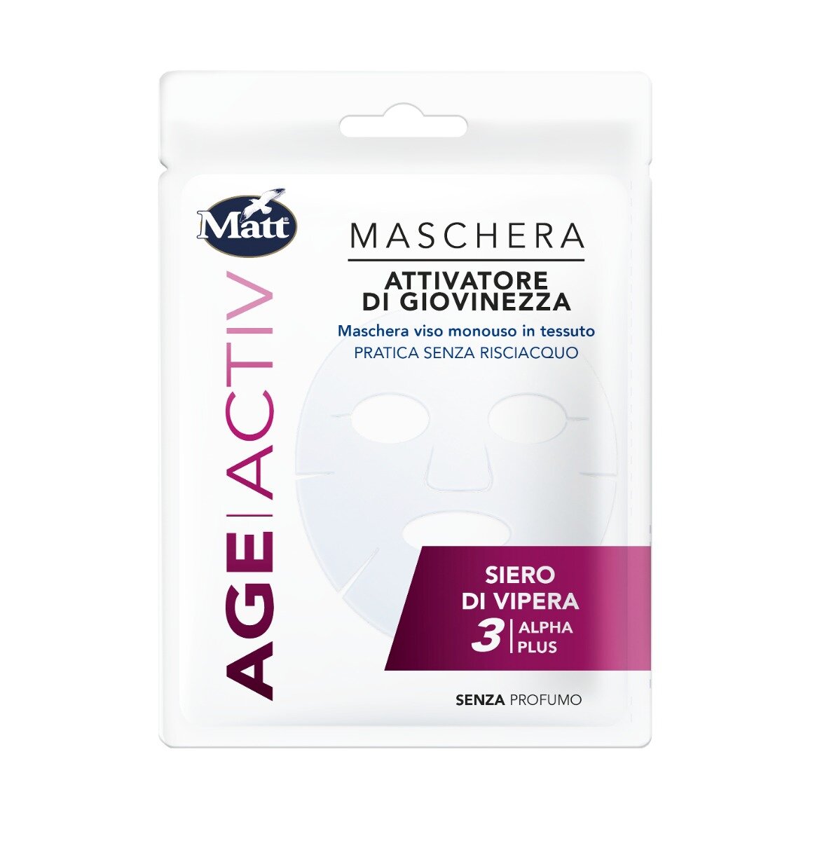Matt Age Activ Siero di Vipera 3 Alpha plus Maschera Viso Attivatore Di Giovinezza 1 pezzo-2