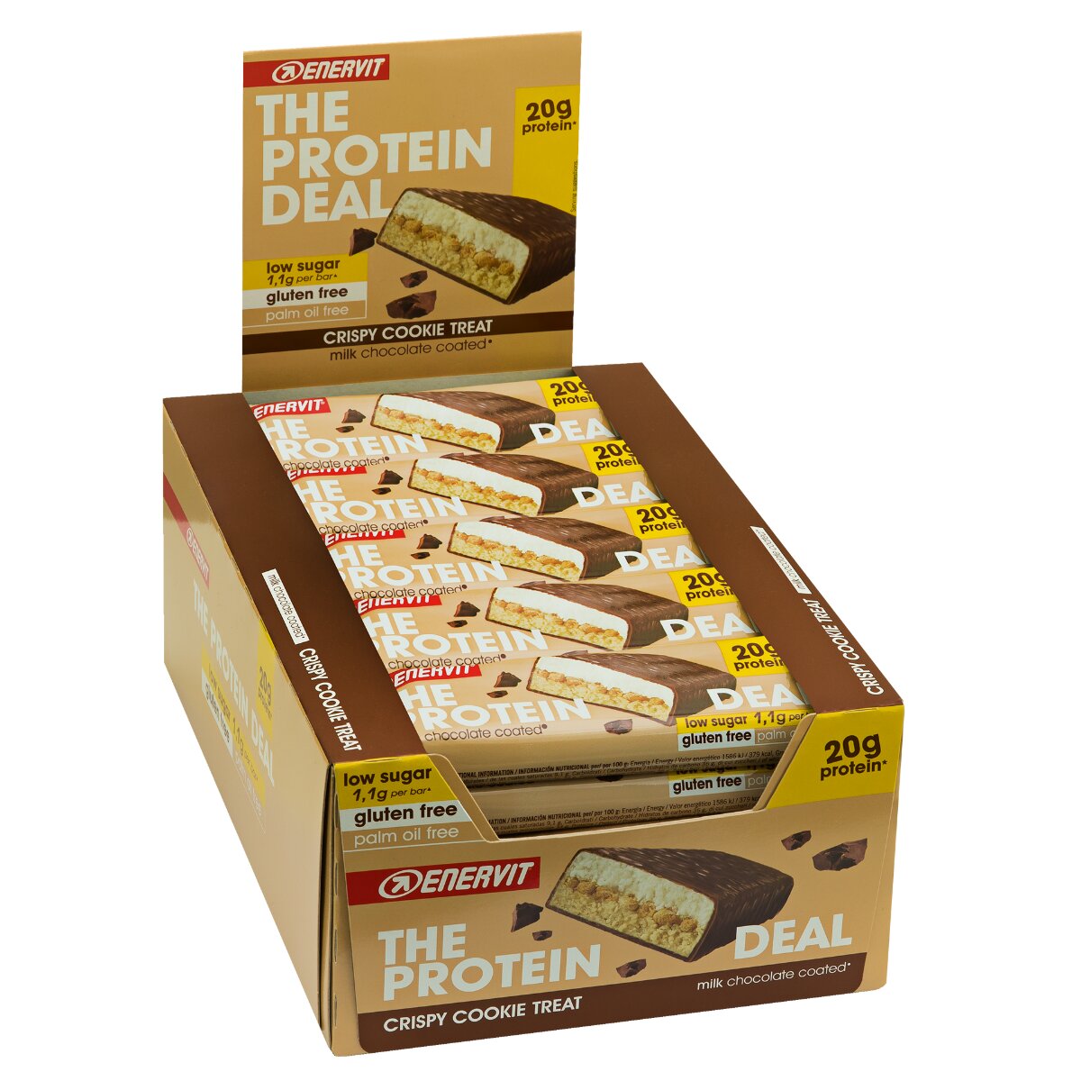 Enervit The Protein Deal Protein Bar Cookie 25 Barrette Da 55g-1
