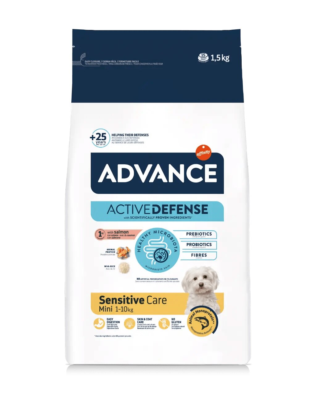 Advance Affinity Sensitive Mini Cibo per Cani 1,5kg-2