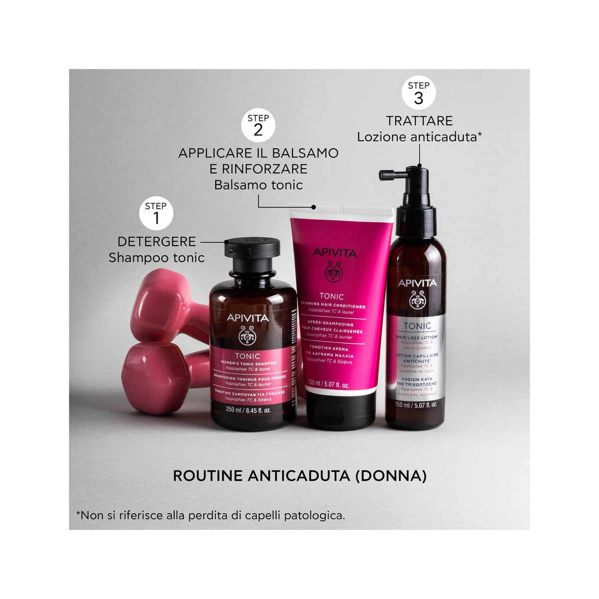 Apivita Shampoo Tonificante Donna Hippophae TC/Laurel 250ml-5