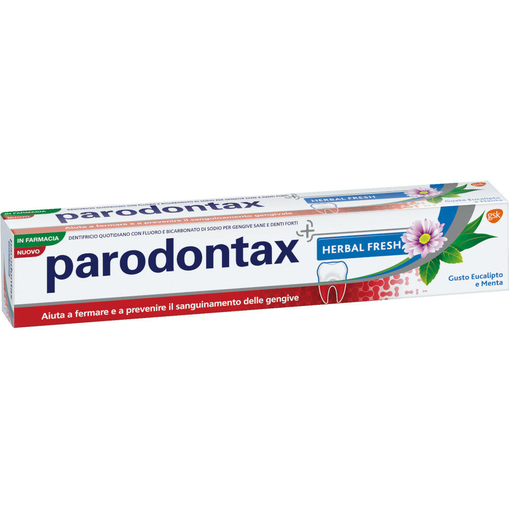 Parodontax Dentifricio Herbal Fresh Con Bicarbonato Di Sodio Gusto Eucalipto E Menta 75ml-2