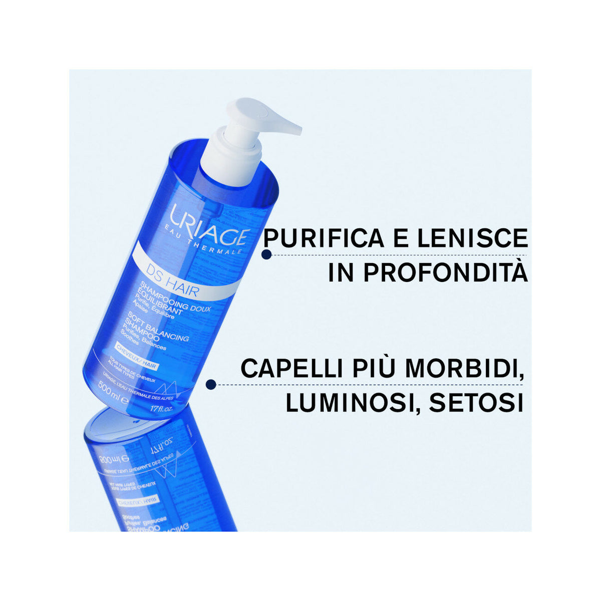 Uriage DS Hair Shampoo Delicato Riequilibrante 500ml-5