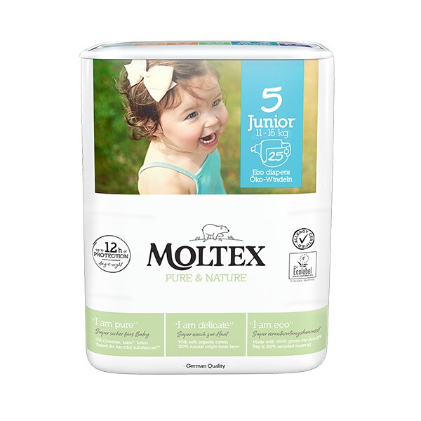 Pannolini Moltex Pure&Nature Junior Taglia 5 25 Pezzi-2