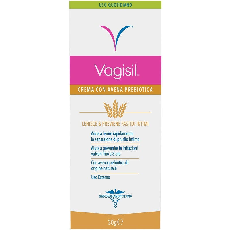 Vagisil Crema Intima Idratante Lenitiva Con Avena Prebiotica Naturale Per Irritazioni Intime 30g-0