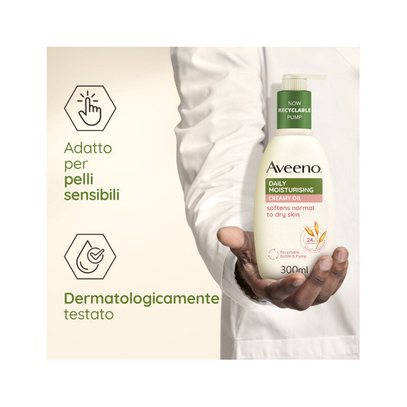 Aveeno Daily Moisturising Crema Olio Idratante 300ml-5