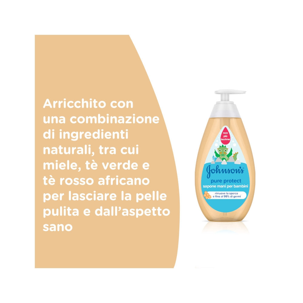Johnson’s Baby Pure Protect Sapone Mani per Bambini 300ml-2