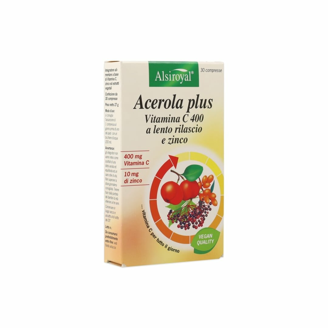 Acerola Plus Vitamina C 400 30 Compresse-2