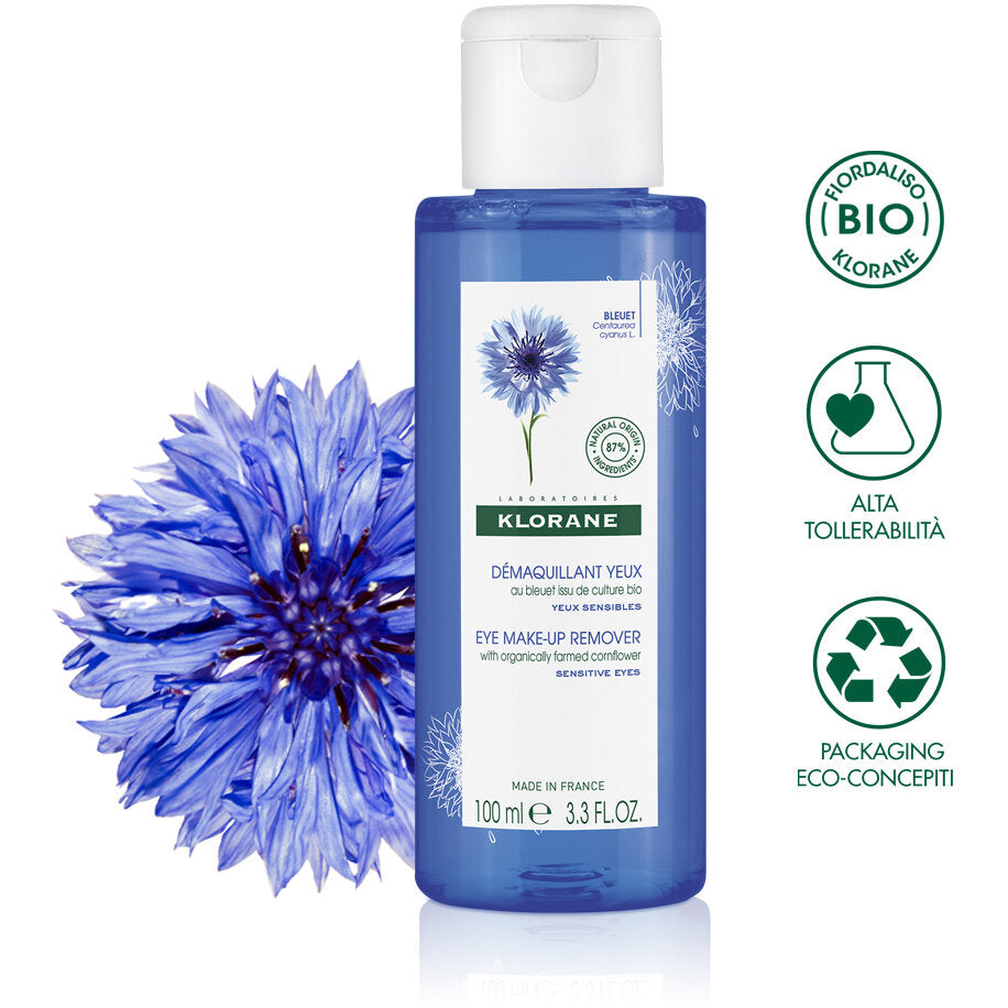 Klorane Struccante Occhi sensibili al Fiordaliso BIO 100ml-7