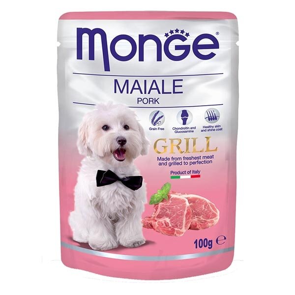 Monge Grill Maiale Cibo Umido Per Cani Adulti 100g-2