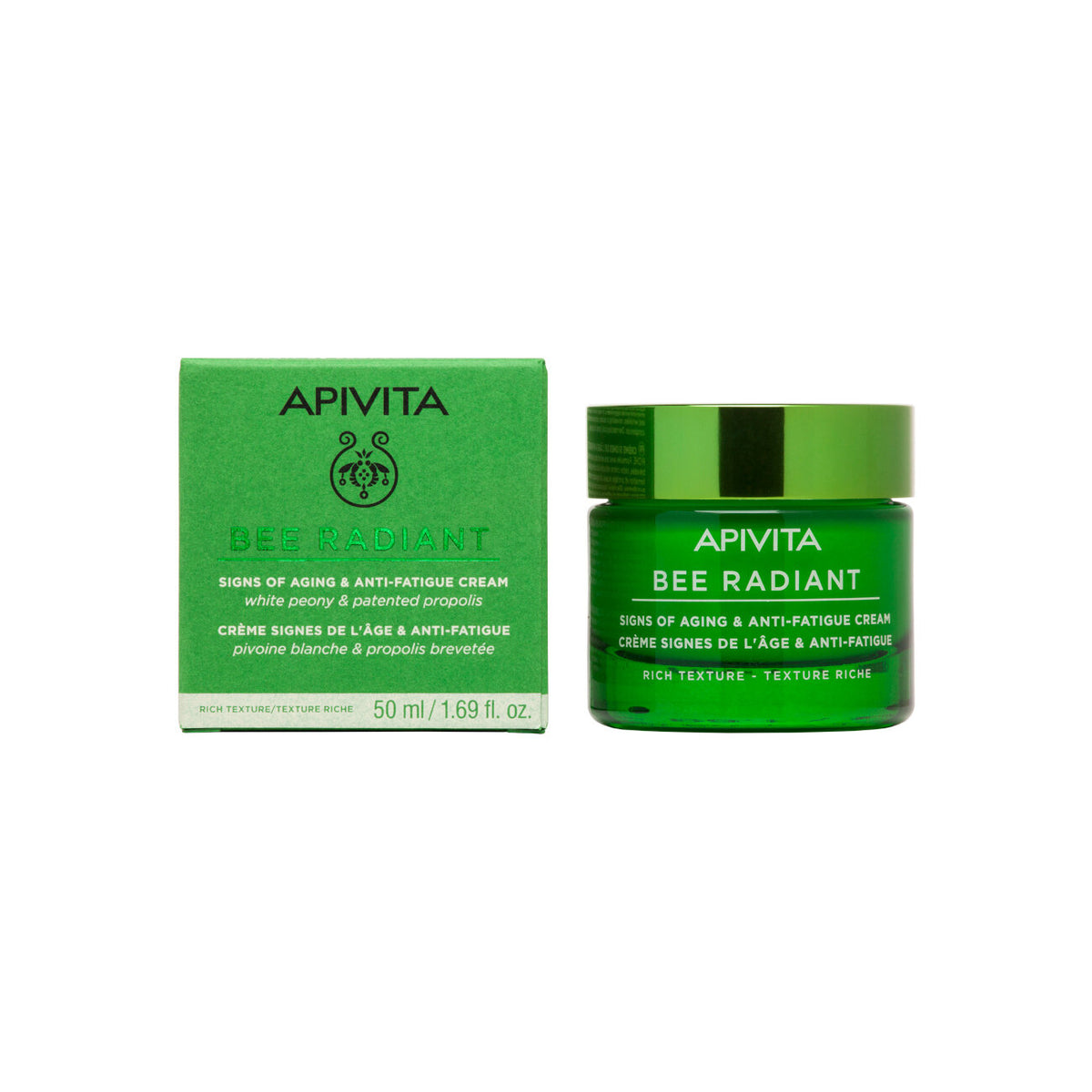 Apivita Bee Radiant Crema Gel Anti-Fatica Peony Rich 50ml-9