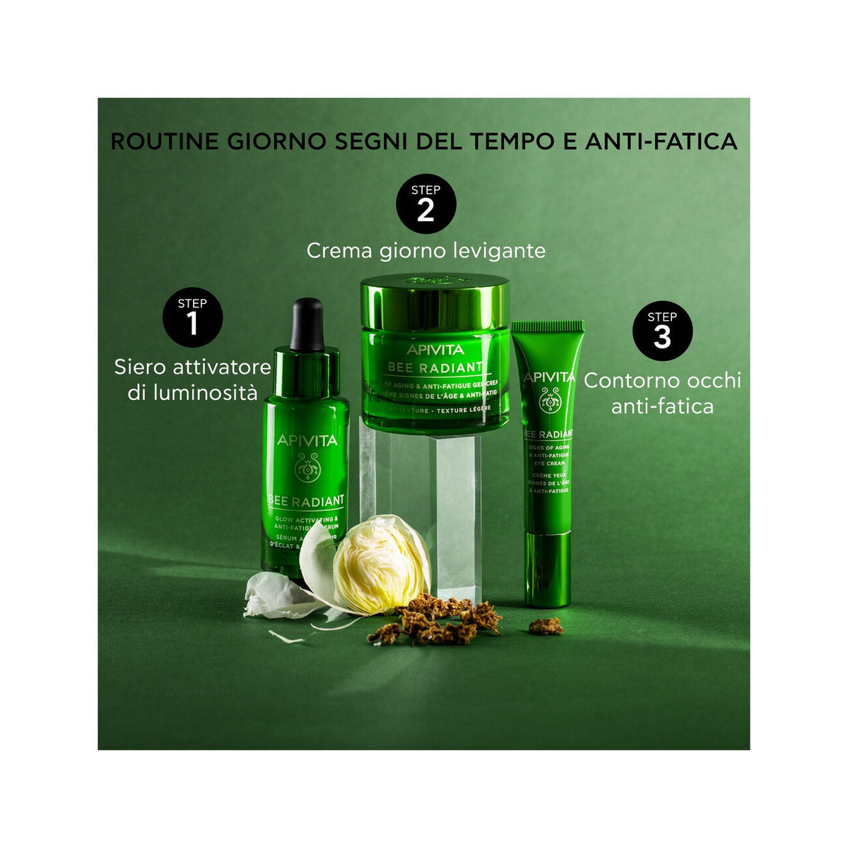 Apivita Bee Radiant Siero Attivatore Luminosità Anti-Fatica 30ml-6