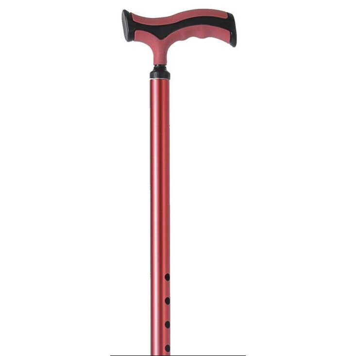 Mopedia Bastone Alluminio Con Base Larga Rosso Cod RP192R-2