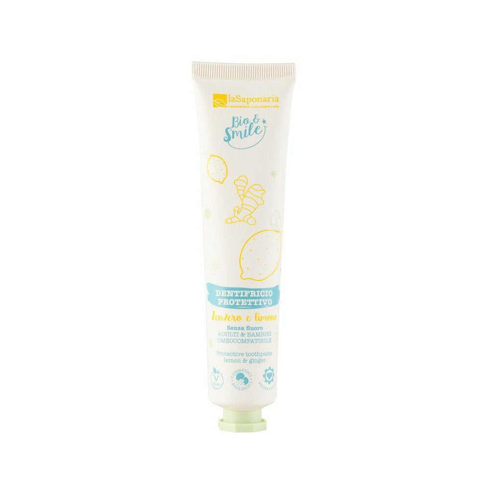 La Saponaria Bio&Smile Dentifricio Zenzero e Limone Protettivo 75ml-2