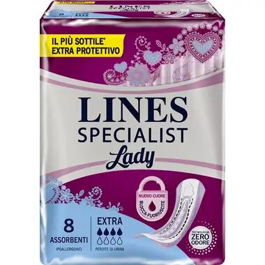 Lines Specialist  Pannolone Sagomato Extra 8 Pezzi-1
