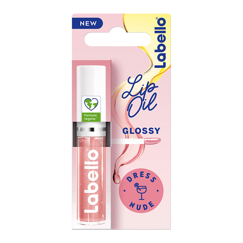 Labello Lip Oil Effetto Glossy Lucidalabbra Colorato Volumizzante E Idratante 5,5ml – Dress Nude-1
