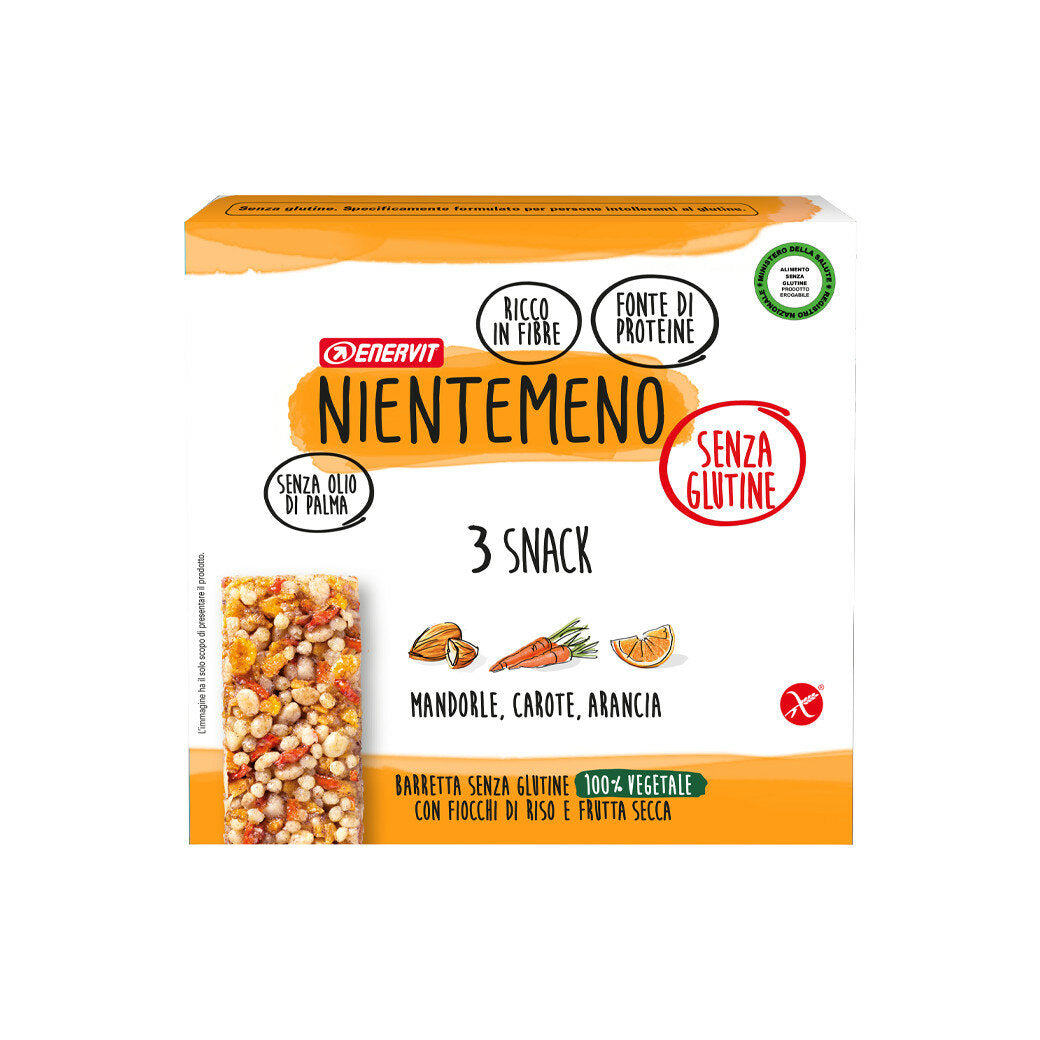 Enervit Nientemeno Barretta Arancia Mandorla e Carota 3x21g-3