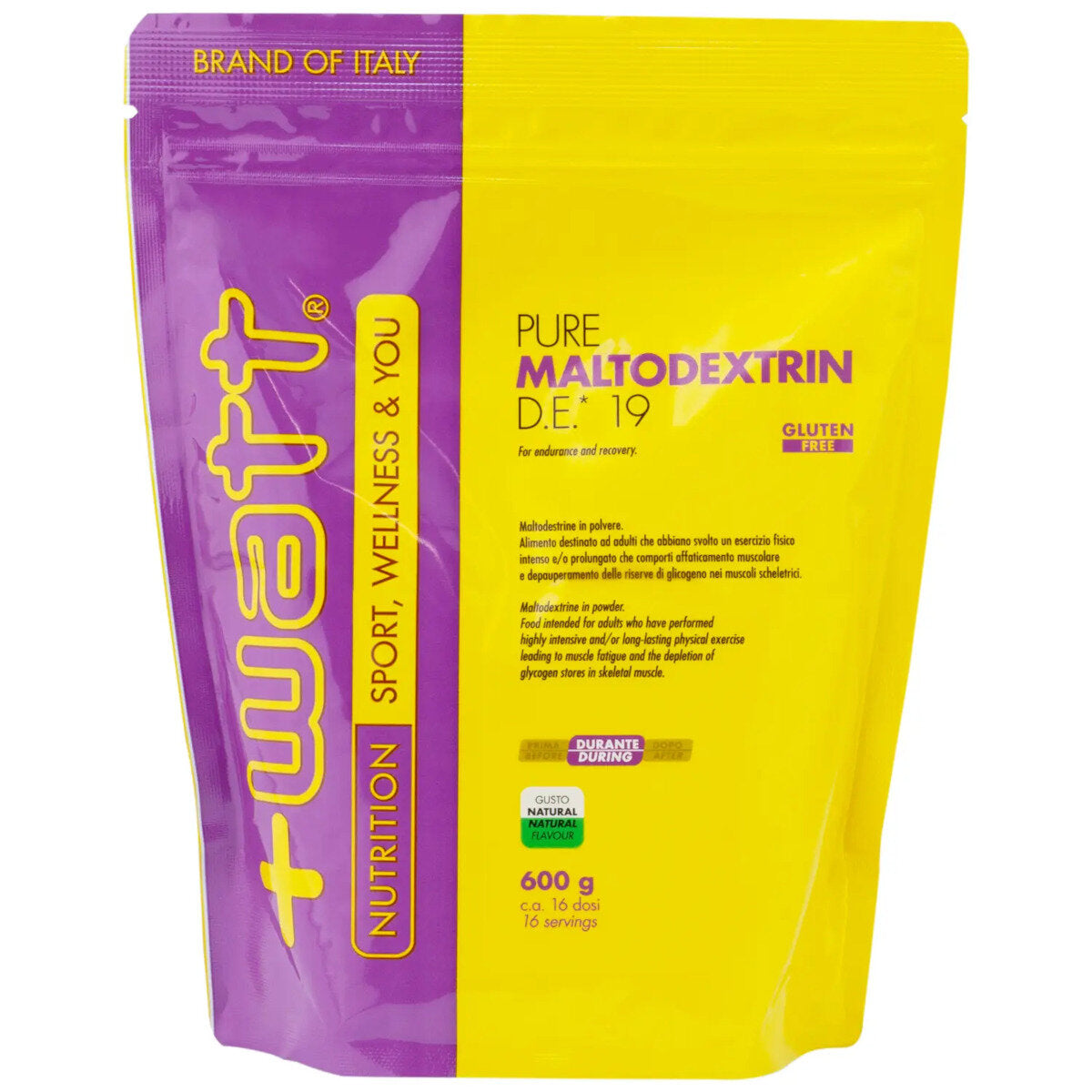 +Watt Pure Maltodextrin D.E. 19 Gusto Naturale 600g-4