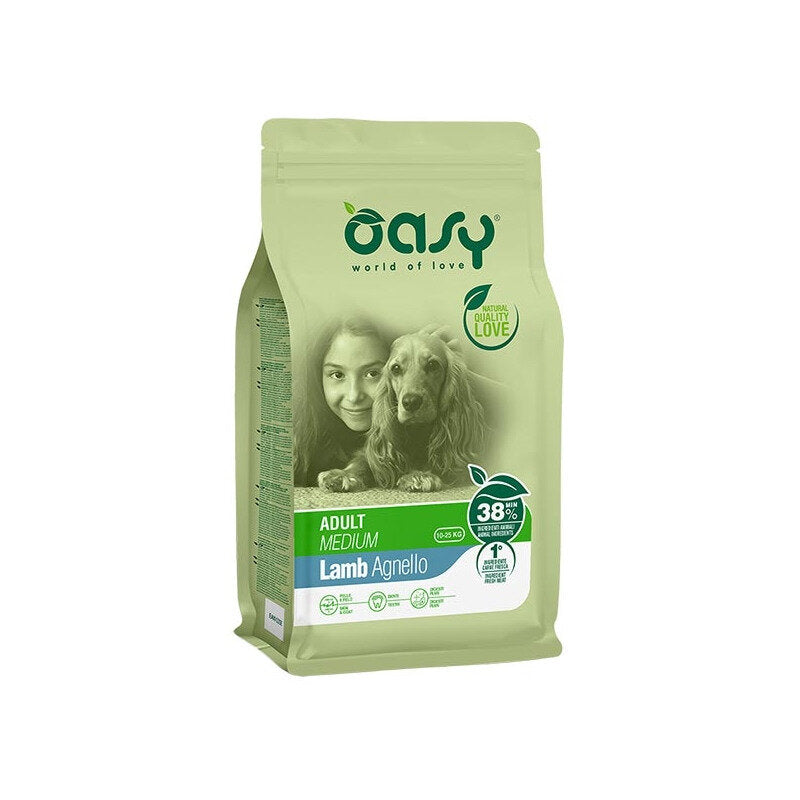 Oasy Adult Medium Con Agnello Per Cani Adulti 3kg-1