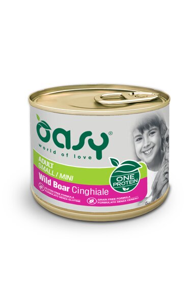 Oasy Wet Dog One Protein Cinghiale Cibo Umido Per Cani Adulti Medium/Large 200g-1