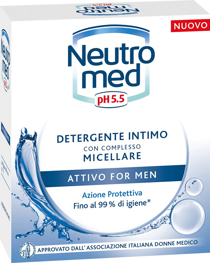 Neutromed Detergente Intimo Attivo For Men pH 5.5 200ml-2